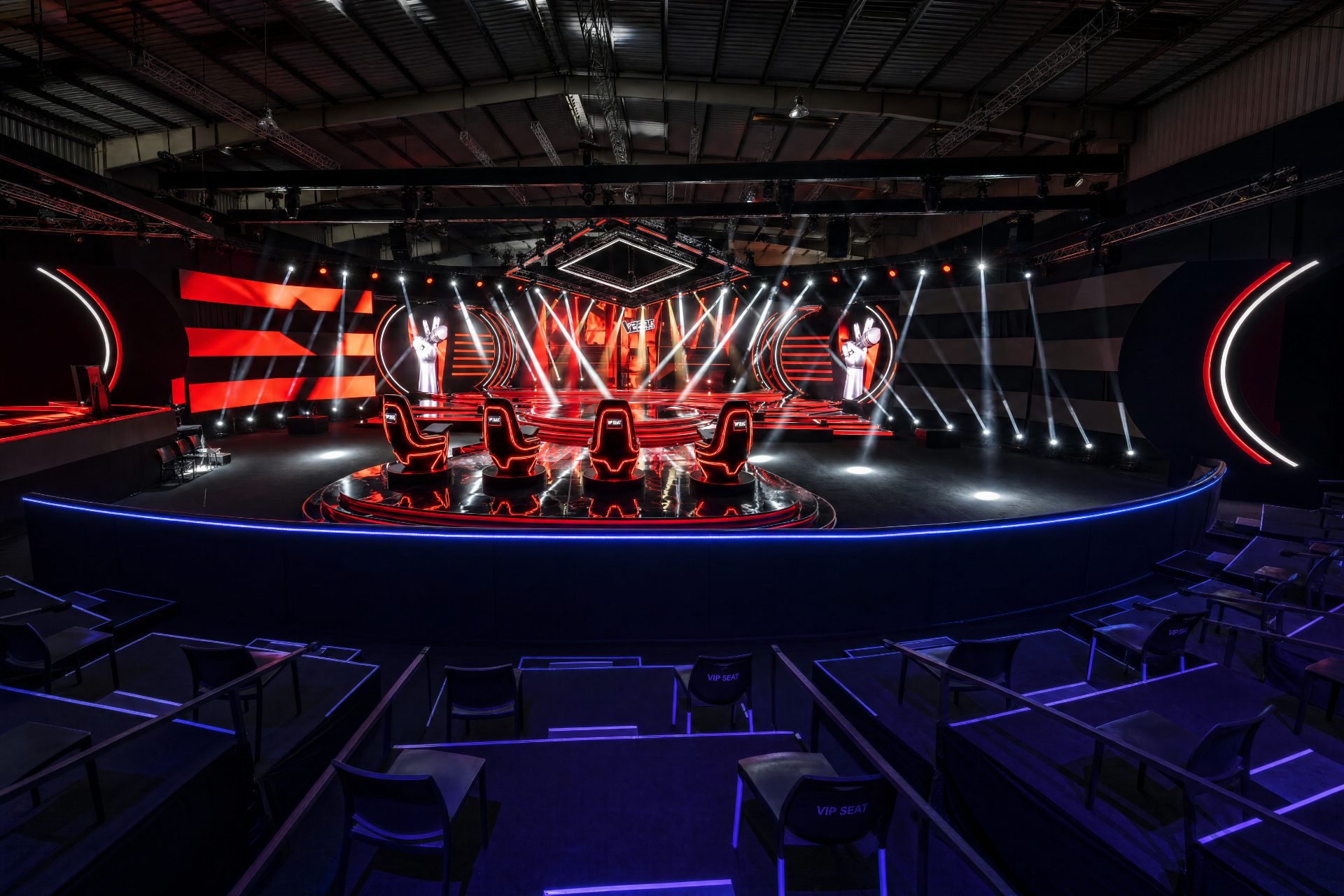 The Voice Nigeria stage produced by Livespot Studios