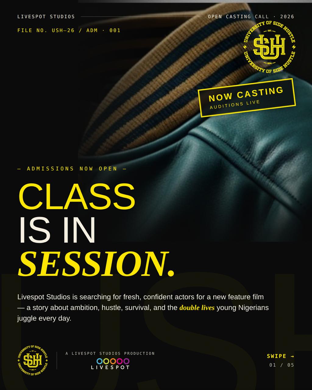 Livespot Studios Announces University of Side Hustle as Its First Feature Film and Opens Nationwide Casting Call